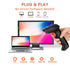 Tera Pro 1D Wireless Barcode Scanner, 3 in 1 Bluetooth & USB Wired CCD Reader, Model T5100C, Orange
