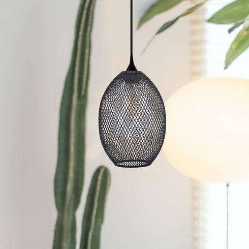 8.26X5.90X5.90In Iron Wire Lampshade Pendant Light Cover Vintage Cage Style Lamp Shade for Home Bar Bedroom Study