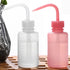 2Pcs 150ml Tattoo Wash Bottle | 5oz Water Squirt Bottle for Medical Succulent Cleaning, Safety Rinse Tools White&Pink