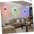 3W NUOBESTY Spiral LED Wall Sconce Light Blue Light Fixture for Bedroom Bar KTV Decorative Ceiling and Wall Lighting