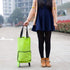 Folding Shopping Cart with Wheels Foldable Grocery Cart on Wheels Trolley Shopping Bag Expandable Rolling Hand Pulling