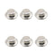 6PCS Axle Push Nut Fastener Axle Cover Nut Silver Spring Steel Push Nut Cover Stud for Lawn Mower and Wheelbarrow