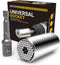 Universal Socket, Self-adjusting Socket Fits Standard 1/4'' - 3/4'' Metric, Adapter Socket for Wrench Ratchet