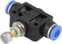 10Pcs/Set Pneumatic Speed Valve, 6mm Throttle Valve, Check Valve, Push In Speed Controller for Air Hose
