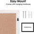 TORASO Whiteboard Calendar, Magnetic Dry Erase & Bulletin Board Combo, White Wood Framed, 18" x 22"