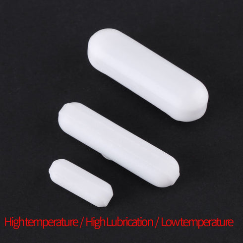 5pcs PTFE Magnetic Stirrer Mixer Stir Bar, White Color, Laboratory Stir Plate Bar (7X30mm)