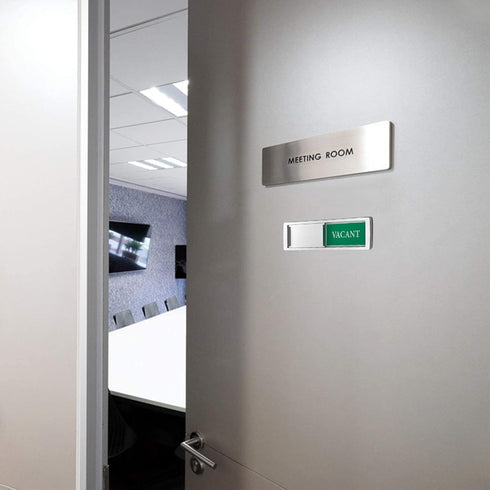 Privacy Sign - Vacant Occupied for Home Bathroom, Office, Restroom, Conference, Hotel, Magnetic Slider Indicator