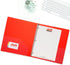 JAM PAPER Plastic 0.75 Inch Red 3 Ring Binder - Sold Individually