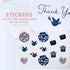 6 4.25 Pack 25 CARDAMONOLY Thank You Cards with Envelopes Funeral - Sympathy Cards with Envelopes with Blue Dove
