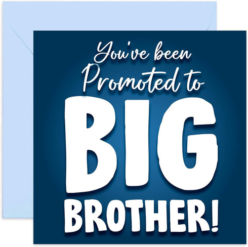 Promoted To Big Brother Card - New Baby Announcement to Son, Future