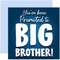 Promoted To Big Brother Card - New Baby Announcement to Son, Future