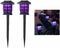 NEWOTE Outdoor Solar Pathway Lights Waterproof 2-Packs Outside LED Decorative Lights Landscape Lighting