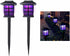 NEWOTE Outdoor Solar Pathway Lights Waterproof 2-Packs Outside LED Decorative Lights Landscape Lighting