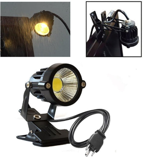 Youngine 1pcs 5W LED Clip on Light Outdoor Water Resistant Blackboard Signboard Lighting Adjustable Desk Stand Arm Lamp with Power Plug (Warm White) by Onerbuy