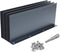 4 Pack 10 Inch Aluminum Gutter Valley Splash Guard, Grey for Valley, Corner, or Straight