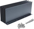 4 Pack 10 Inch Aluminum Gutter Valley Splash Guard, Grey for Valley, Corner, or Straight