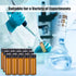 ESHATO 100 Pieces Glass Sample Vial, Liquid Sampling Small Glass Bottle with Black Plastic Screw Caps, 10ML, Brown