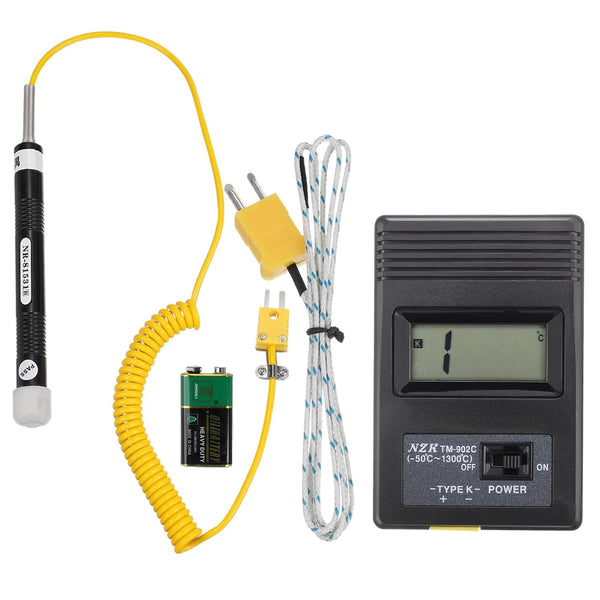 MECCANIXITY Digital Thermocouple Thermometer K Type Temperature Meter with Surface Thermocouple Probe