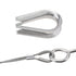 6Pcs M5 Stainless Steel Thimbles, 1/4" Wire Rope Thimbles for Diameter Cable Rigging