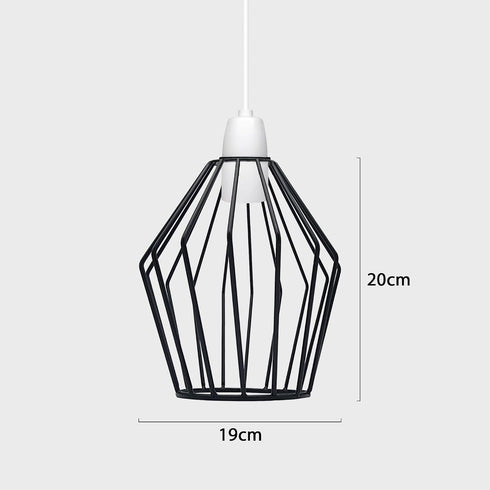 Bulb Bulbs (Pack 1) Black Metal Light Cage Vintage Wire Lamp Guard for Pendant Lights, Wall Sconce & Edison DIY Lamp