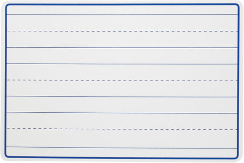 School Smart Lined Dry Erase Boards, 12 x 18 Inches, Pack of 10