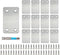12 Pack Flat Mending Plate, Metal Bracket, Stainless Steel Brace 2.36 x 1.49'', Fixing Joining Plate for Wood with