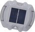 IP68, Solar Deck Light with Reflective Flashing, Waterproof Aluminum Alloy, Silver - Long Lasting Battery, Smart Sun