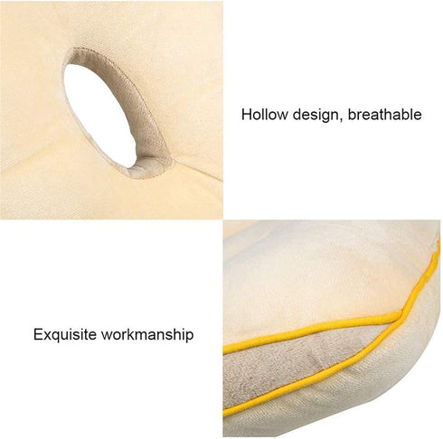 ZWDYY Car,Pink,40 35 7cm Office Cushion for Butt and Back,Beautiful Buttocks Cushion Orthopedic Seat Cushion Memory