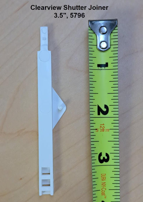 Blind Shade Repair 5pc (3.5" Shutter Joiners. Fit Hunter Douglas Clearview Shutter, Eclipse Shutter Joiner)