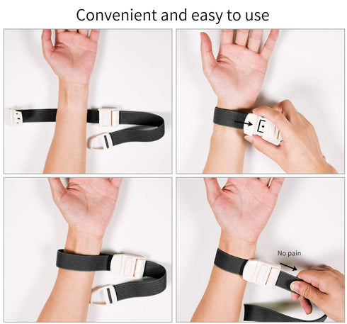 5 Pack Adjustable Tourniquets for Blood Drawing, Medical Emergency First Aid, Quick Release