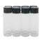 15ml Transparent Glass Sample Bottle with Screw Cap, Pack of 8 Small Liquid Bottles