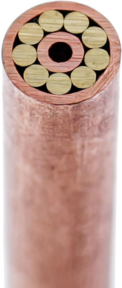 Mosaic Pin (0.156 Inch Diameter) (512CBC), Copper Outer Material, Brass & Copper Inner Material for Decorative Knife