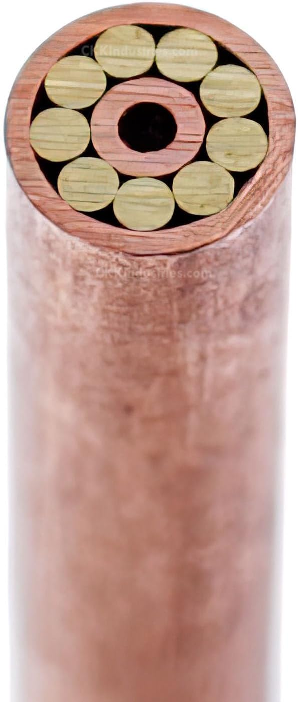 Mosaic Pin (0.156 Inch Diameter) (512CBC), Copper Outer Material, Brass & Copper Inner Material for Decorative Knife