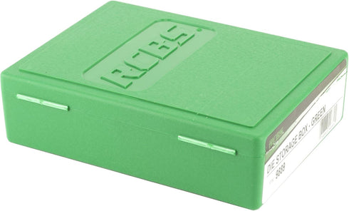 Green RCBS Die Storage Box for Organizing Tools