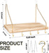 KjsEphitelian 3-Pack Hooks12x6.0in Cubicle Shelf For Fabric Walls With Wooden Cubicle Shelf Hanging Organizer Gold