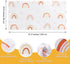 Glooglitter 4 Dimmer 48 24 Pcs Boho Rainbow Fluorescent Light Covers for Classroom Magnetic Light Covers for Diffuser