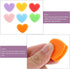 TEHAUX 20pcs Heart Shaped Binder Clips, Small File Clips, Cartoon Bookmark Clip for Office Folder