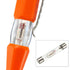 uxcell Voltage Tester AC 100-500V with 3mm Slotted Screwdriver and Clip, Orange, Pack of 3