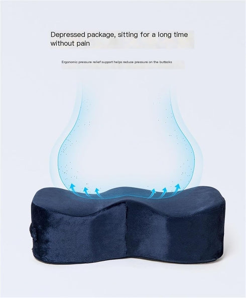 Generic Tailbone Orthopedic Donut Cushion for Pain Relief - Memory Foam Seat Pillow for Office Chair, Car, Wheelchair