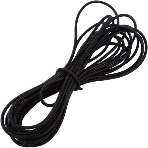 Yosoo 5mm 10mm Black Strong Elastic Bungee Rope, Shock Cord Tie Down for Replacement, Repair & Outdoors