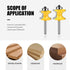 5PCS 1/4-Inch Set Radius:1/4",3/8",1/2",5/8",3/4" WSOOX Bullnose Beading Router Bits with Shank Carbide-Tipped Corner
