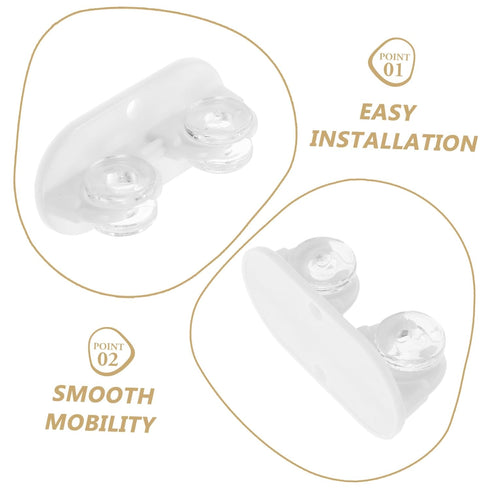 4pcs Unomor Mini Self-Adhesive Caster Wheels for Furniture and Appliances Easy Install Rolling Wheels for Storage Boxes