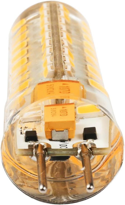 GY6.35 LED, 5 Pack, 5W Bi-pin Base, 12V AC/DC, 2700K Warm White, LED Landscape Light Bulbs, 50W Replacement