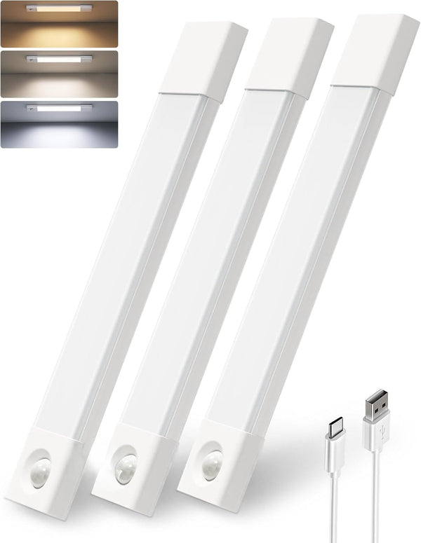 EZVALO Under Cabinet Lighting, Wireless Closet Lights, 50 LED Rechargeable Motion Sensor
