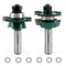 Knoweasy Shaker Style Rail and Stile Router Bit Set with 1/2 Inch