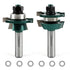 Knoweasy Shaker Style Rail and Stile Router Bit Set with 1/2 Inch
