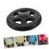 4pcs HEALLILY Replacement Plastic Wheels for Folding Shopping Carts Sturdy Rolling Cart Wheel Laundry and Trash Cans