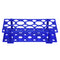 YOKIVE Tube Rack Holder - Polypropylene for 50ml, 15ml, 10ml Lab Test Tube (Blue, 28-Sockets)