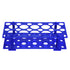 YOKIVE Tube Rack Holder - Polypropylene for 50ml, 15ml, 10ml Lab Test Tube (Blue, 28-Sockets)
