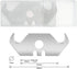 Utility Hook Blades, Steel Hook Razor Blades for Roofing and Carpet, Includes Plastic Box, 30 Count
